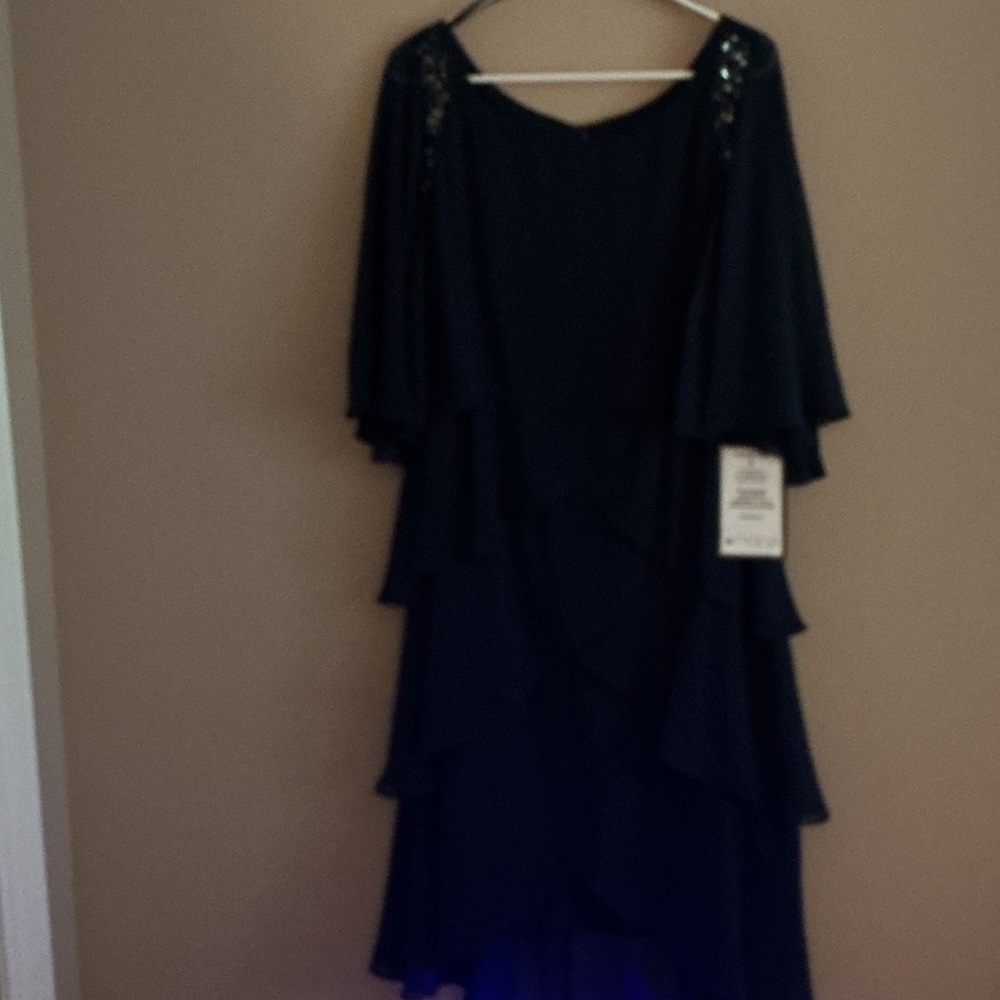 NWT Women Navy Asymmetrical Dress